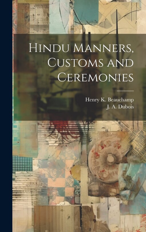 Front cover_Hindu Manners, Customs and Ceremonies