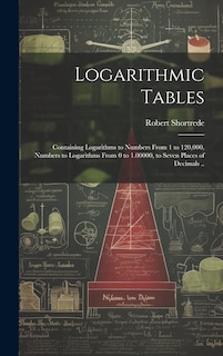 Front cover_Logarithmic Tables