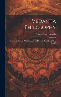 Front cover_Vedânta Philosophy