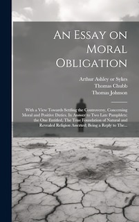 Front cover_An Essay on Moral Obligation