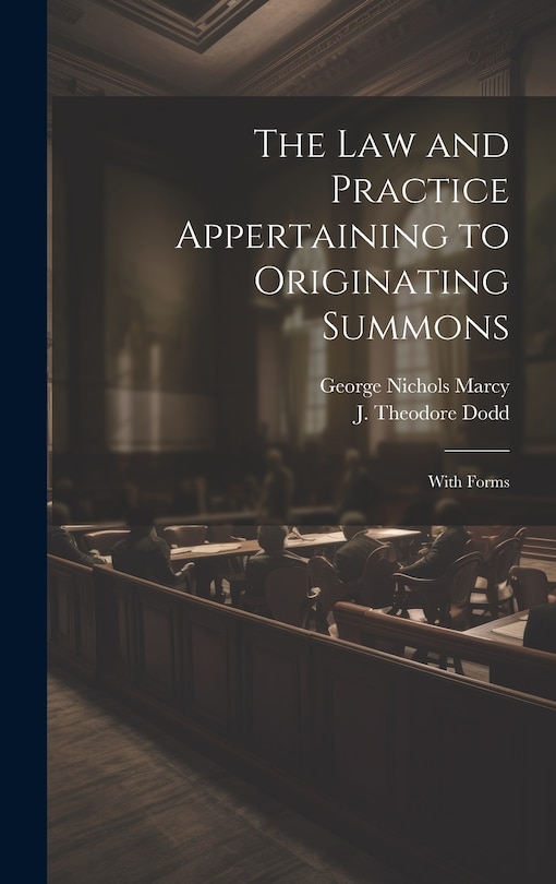Couverture_The Law and Practice Appertaining to Originating Summons