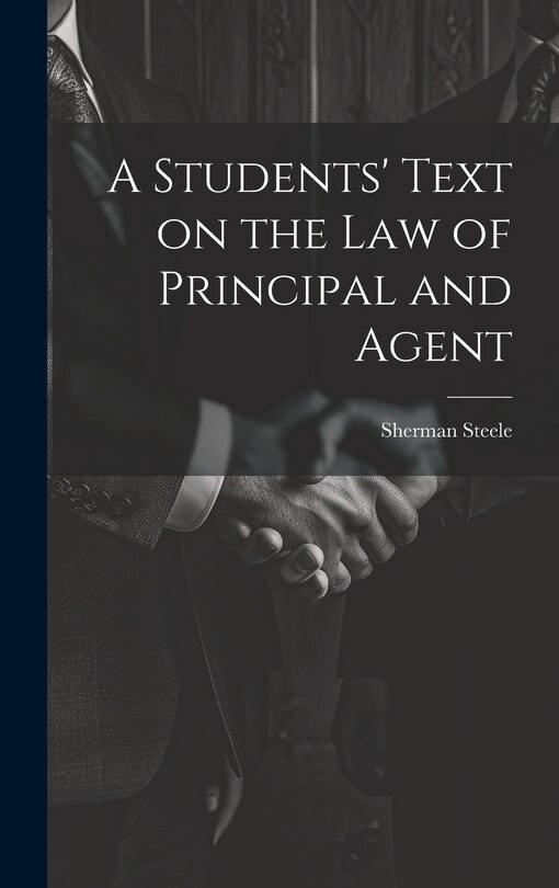 Couverture_A Students' Text on the Law of Principal and Agent