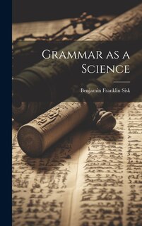 Couverture_Grammar as a Science