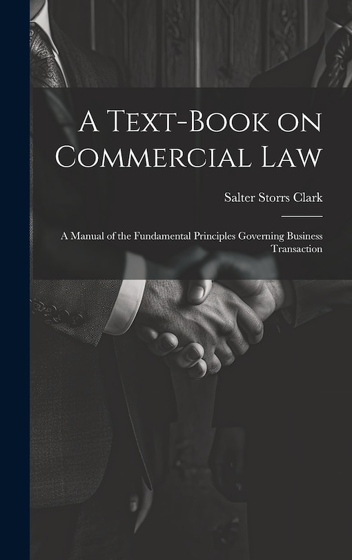 Front cover_A Text-Book on Commercial Law