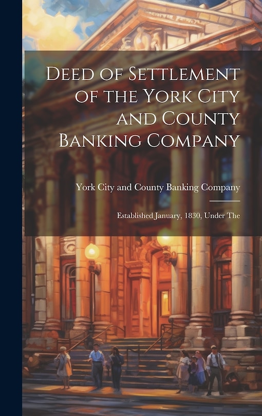 Front cover_Deed of Settlement of the York City and County Banking Company