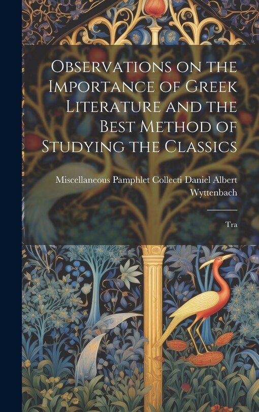 Couverture_Observations on the Importance of Greek Literature and the Best Method of Studying the Classics
