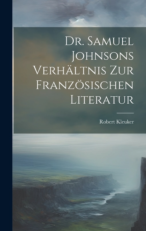Front cover_Dr. Samuel Johnsons Verhältnis zur Französischen Literatur