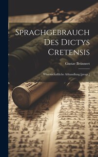 Couverture_Sprachgebrauch des Dictys Cretensis