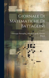 Front cover_Giornale di Matematiche di Battaglini