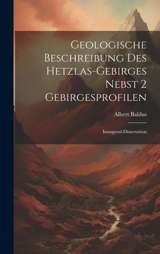 Front cover_Geologische Beschreibung des Hetzlas-gebirges Nebst 2 Gebirgesprofilen