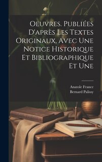 Front cover_Oeuvres. Publiées d'après les textes originaux, avec une notice historique et bibliographique et une