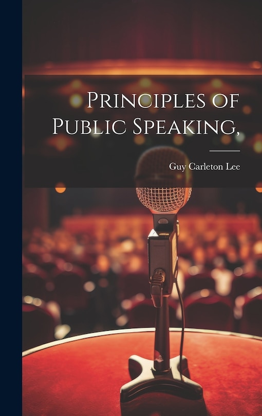 Couverture_Principles of Public Speaking,