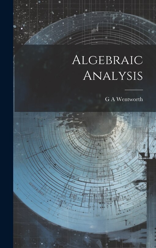 Front cover_Algebraic Analysis
