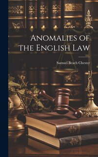 Front cover_Anomalies of the English Law