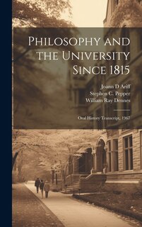 Front cover_Philosophy and the University Since 1815