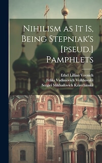 Couverture_Nihilism as it is, Being Stepniak's [pseud.] Pamphlets