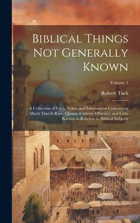 Front cover_Biblical Things not Generally Known