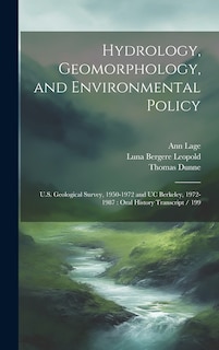 Front cover_Hydrology, Geomorphology, and Environmental Policy