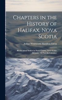 Couverture_Chapters in the History of Halifax, Nova Scotia