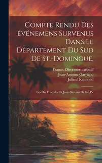 Front cover_Compte rendu des événemens survenus dans le département du sud de St.-Domingue,