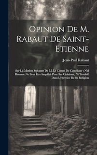 Front cover_Opinion de M. Rabaut de Saint-Etienne