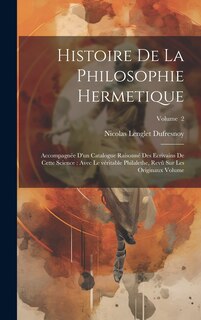 Couverture_Histoire de la philosophie hermetique