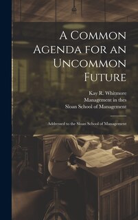 Couverture_A Common Agenda for an Uncommon Future