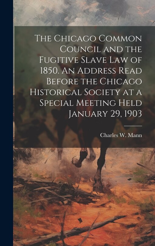 Front cover_The Chicago Common Council and the Fugitive Slave law of 1850. An Address Read Before the Chicago Historical Society at a Special Meeting Held January 29, 1903
