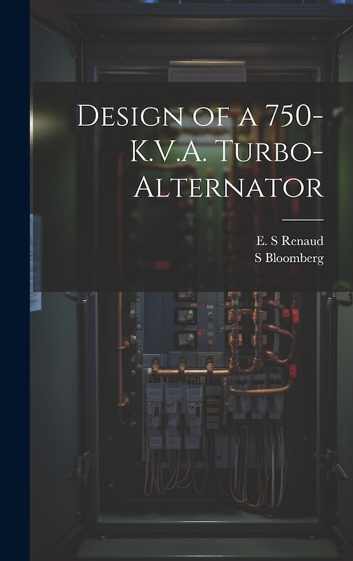 Front cover_Design of a 750-K.V.A. Turbo-alternator