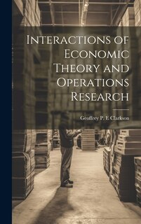 Front cover_Interactions of Economic Theory and Operations Research