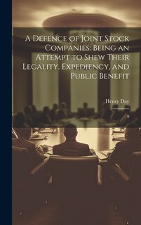 Front cover_A Defence of Joint Stock Companies