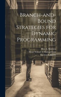 Front cover_Branch-and-bound Strategies for Dynamic Programming