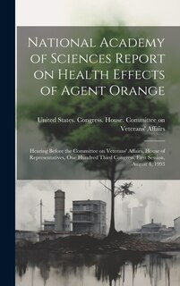Front cover_National Academy of Sciences Report on Health Effects of Agent Orange