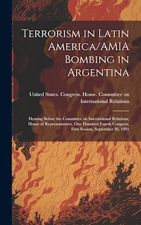 Couverture_Terrorism in Latin America/AMIA Bombing in Argentina