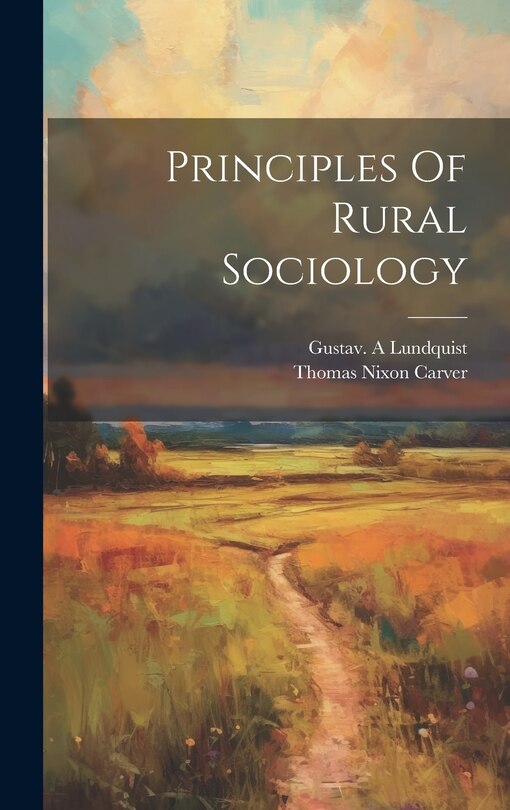 Couverture_Principles Of Rural Sociology