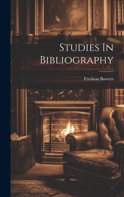 Couverture_Studies In Bibliography