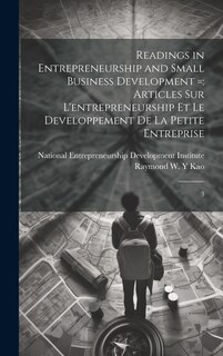 Front cover_Readings in Entrepreneurship and Small Business Development =