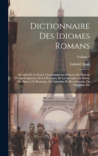 Front cover_Dictionnaire Des Idiomes Romans