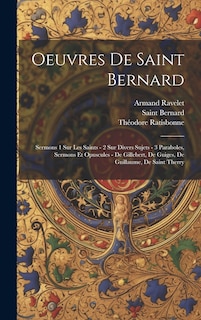 Front cover_Oeuvres De Saint Bernard