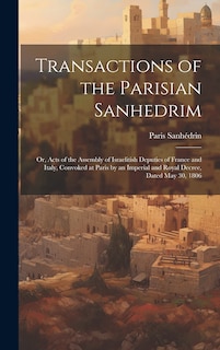 Couverture_Transactions of the Parisian Sanhedrim