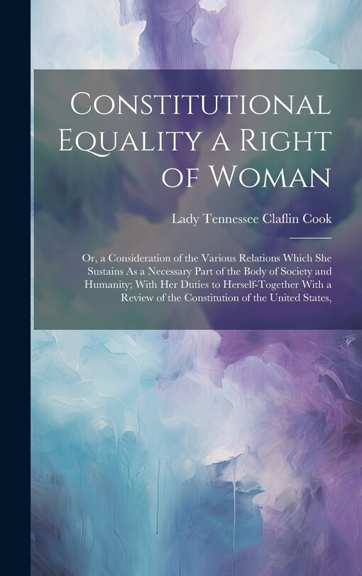 Front cover_Constitutional Equality a Right of Woman