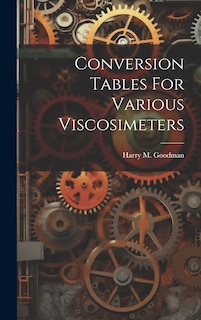 Front cover_Conversion Tables For Various Viscosimeters