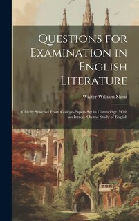 Couverture_Questions for Examination in English Literature
