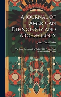 Couverture_A Journal of American Ethnology and Archæology