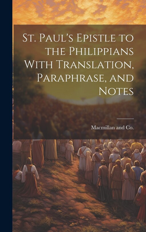 Couverture_St. Paul's Epistle to the Philippians With Translation, Paraphrase, and Notes