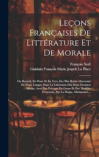 Front cover_Leçons Françaises De Littérature Et De Morale