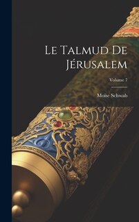 Couverture_Le Talmud De Jérusalem; Volume 7