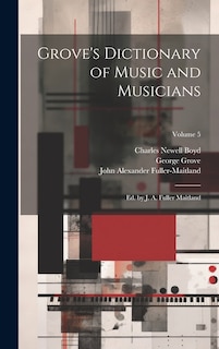 Couverture_Grove's Dictionary of Music and Musicians