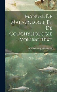 Front cover_Manuel de malacologie et de conchyliologie .. Volume text