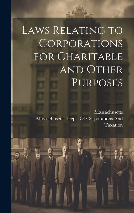 Couverture_Laws Relating to Corporations for Charitable and Other Purposes